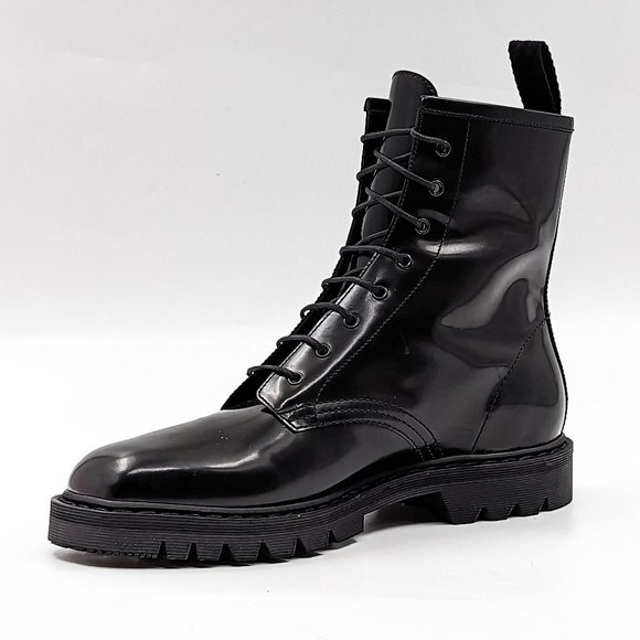 The Row Women Ranger Black Leather Lace-up Combat Boots size 9.5US EUR 39.5 - Picture 9 of 12